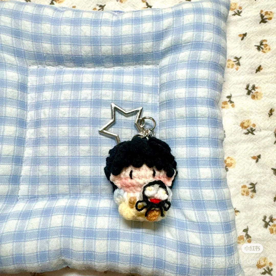 Mini Crochet Doll Pattern Chart with Hair Details