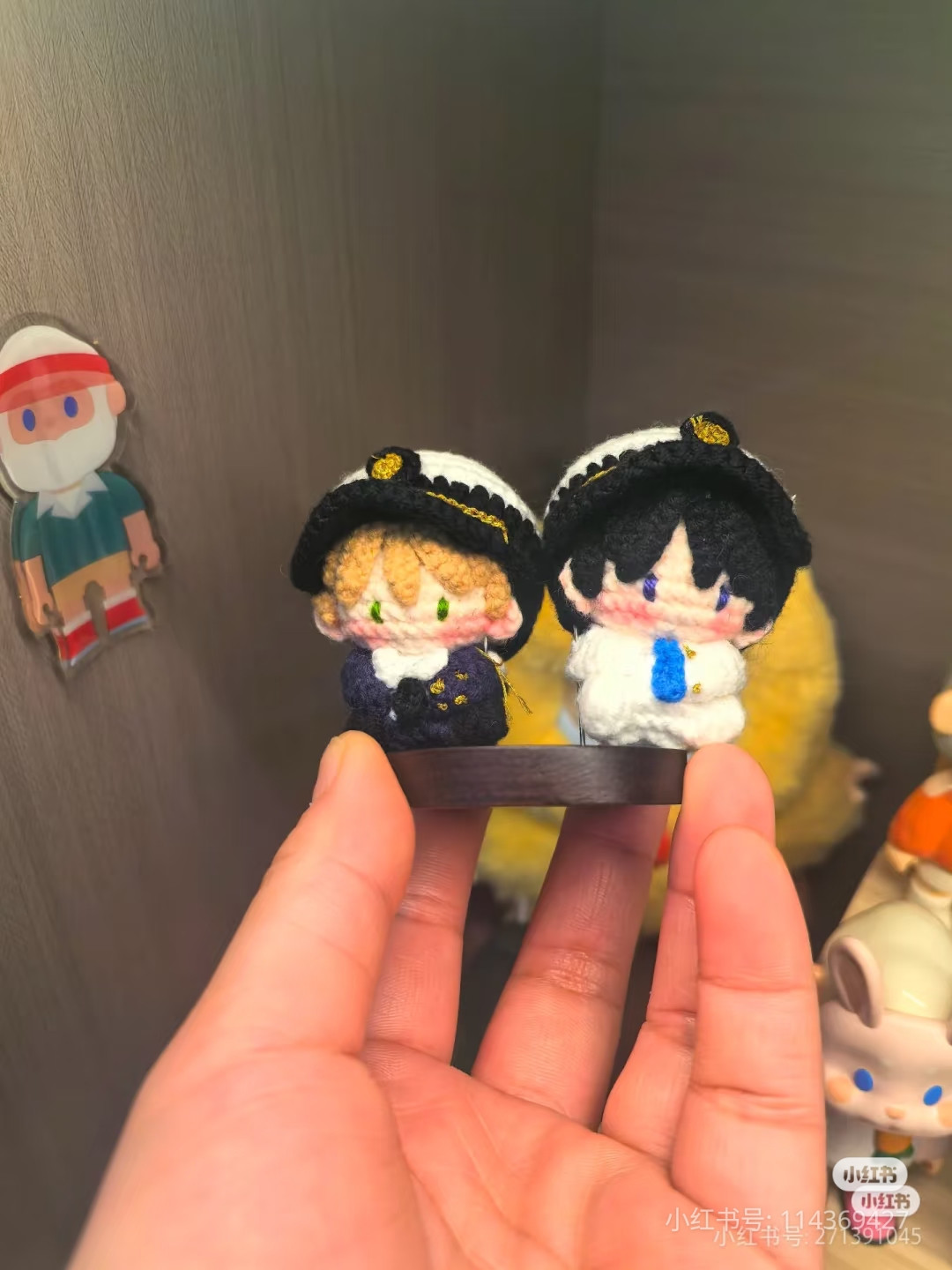 Mini Crochet Doll Patterns: Cat Boy, Police Duo, and Duck Hat Amigurumi Charts