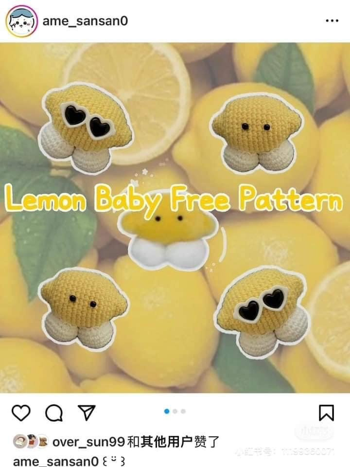 Mini Crochet Fruit Keychains Pattern: Watermelon and Corn