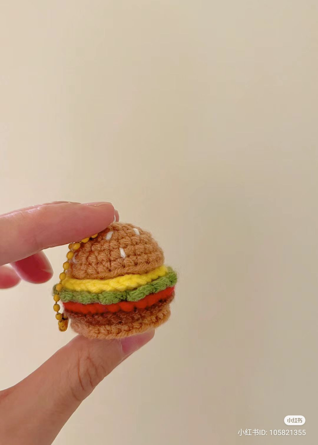 Mini Crochet Hamburger Chart Pattern