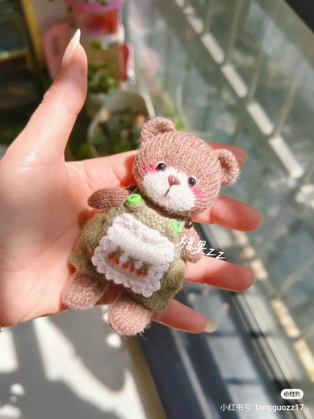 Mini Knitted Milk Bear Pattern: Head, Body, Arms & Legs Chart