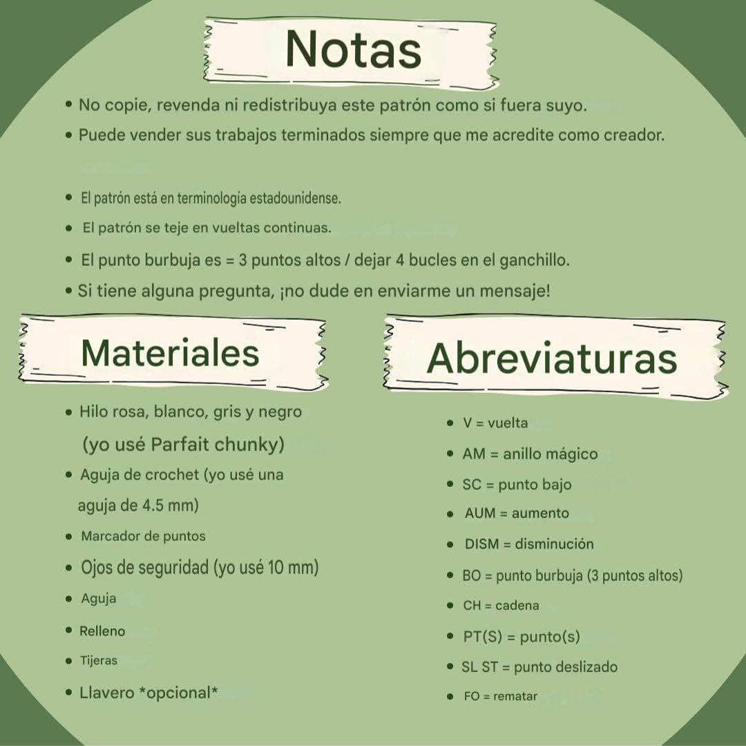 Mini Llavero de Zarigüeya - Patrón Crochet PDF Gratis