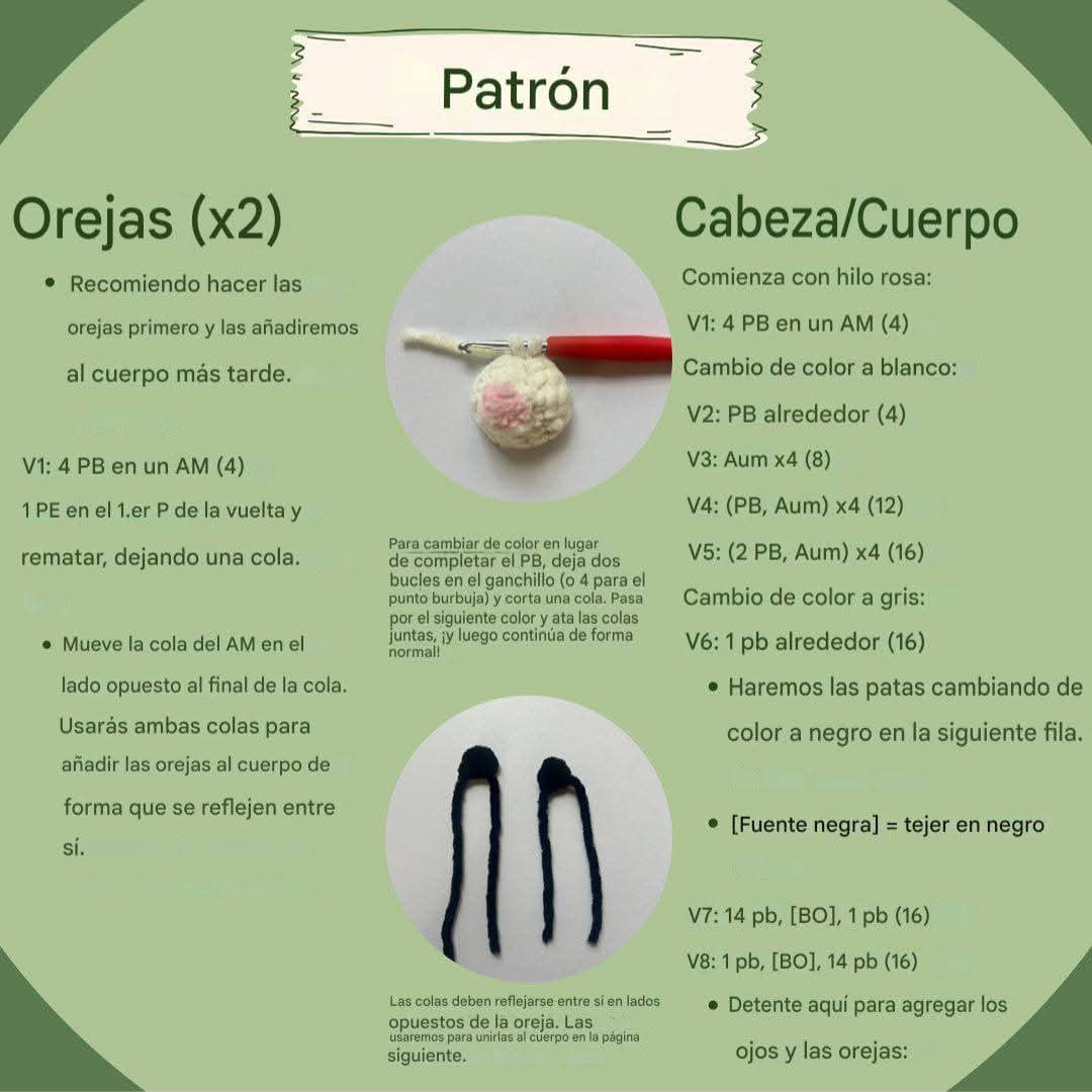 Mini Llavero de Zarigüeya - Patrón Crochet PDF Gratis