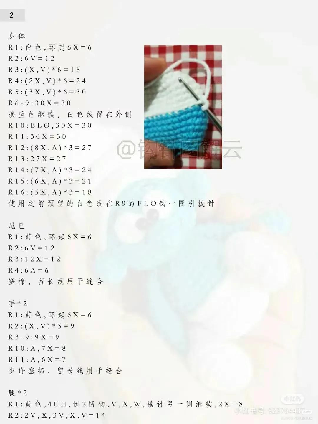 Mini Smurf Amigurumi Crochet Pattern: Complete Step-by-Step Tutorial for Cute Blue Doll with White Hat