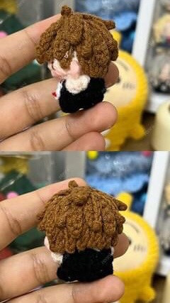 Mini Wolf Crochet Doll Pattern - Cute Amigurumi Tutorial Chart