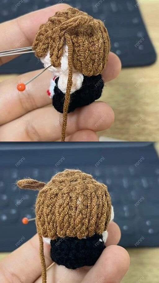 Mini Wolf Crochet Doll Pattern - Cute Amigurumi Tutorial Chart