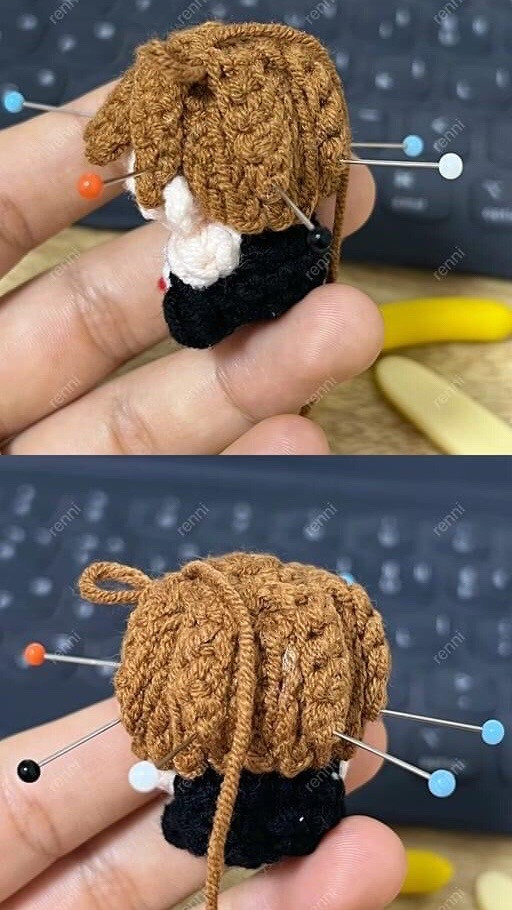 Mini Wolf Crochet Doll Pattern - Cute Amigurumi Tutorial Chart