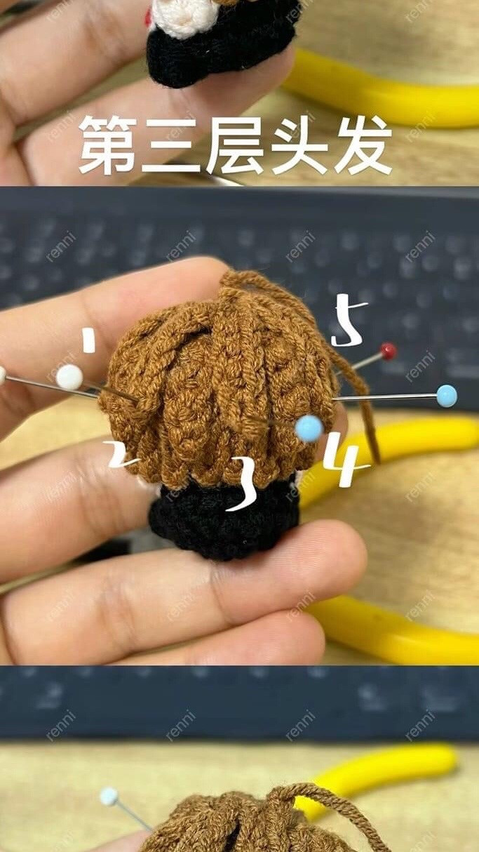 Mini Wolf Crochet Doll Pattern - Cute Amigurumi Tutorial Chart