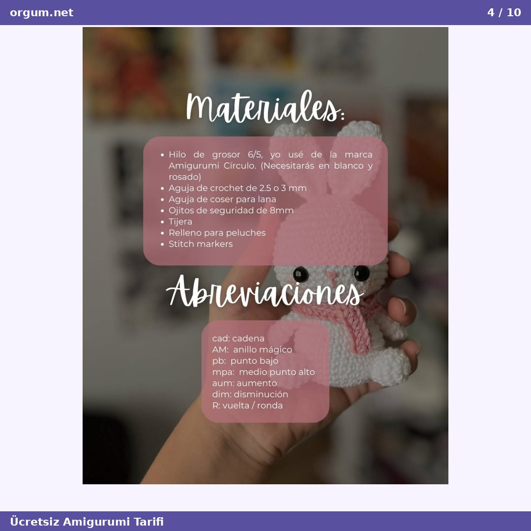 Minik Ayıcık Amigurumi - Hướng dẫn móc thỏ bông trắng dễ thương