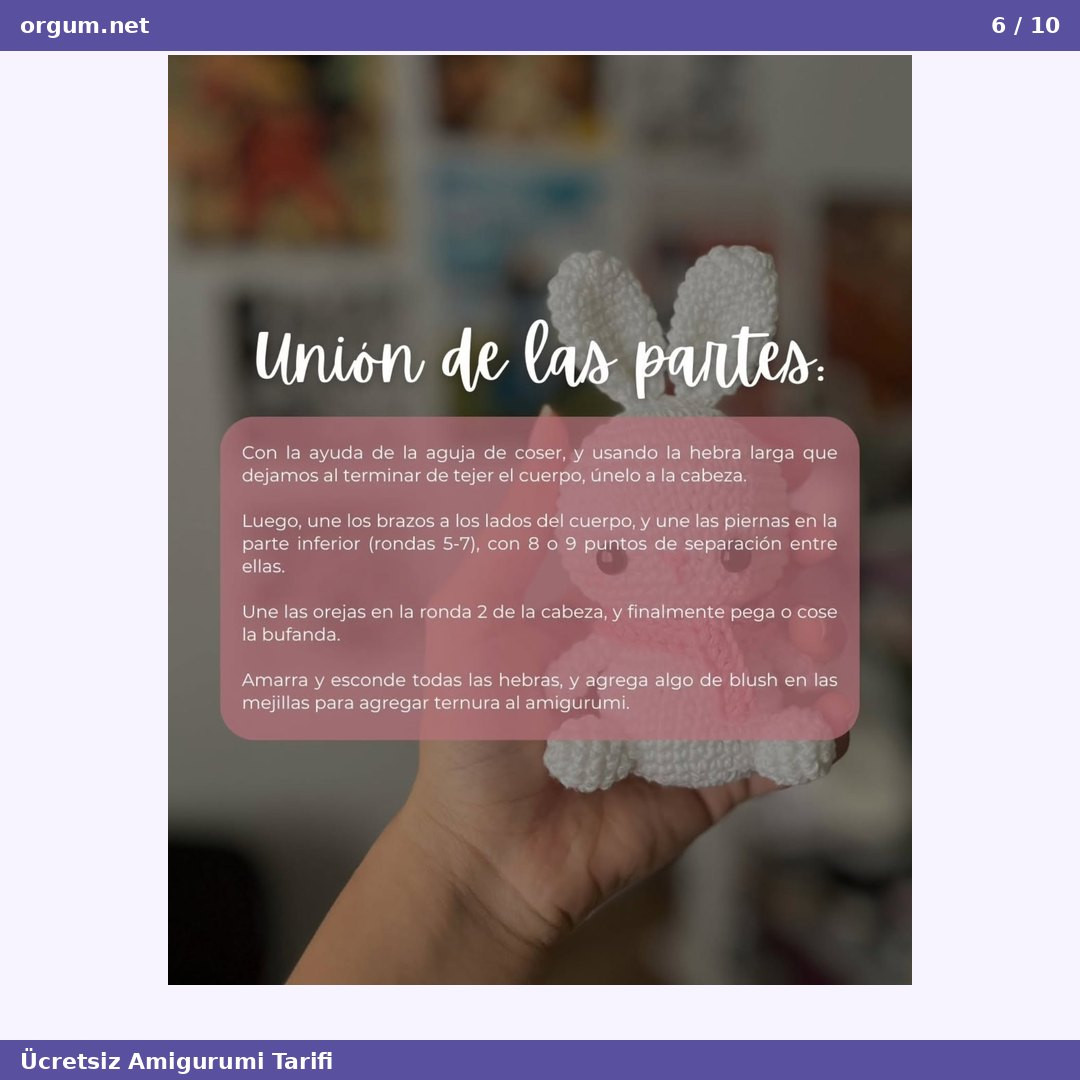 Minik Ayıcık Amigurumi - Hướng dẫn móc thỏ bông trắng dễ thương