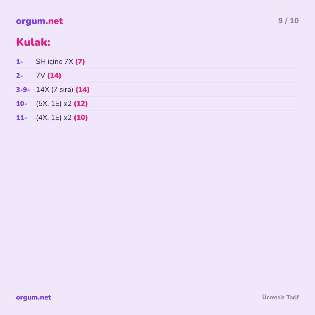 Minik Ayıcık Amigurumi - Hướng dẫn móc thỏ bông trắng dễ thương