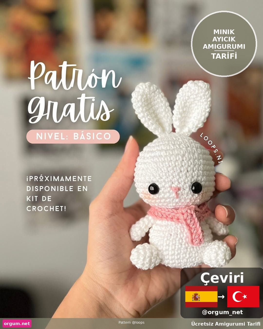 Minik Ayıcık Amigurumi - Hướng dẫn móc thỏ bông trắng dễ thương