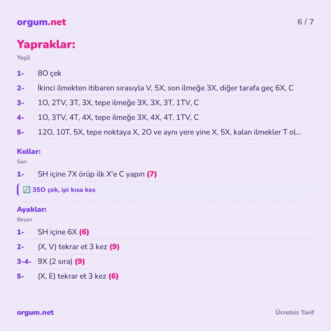 Mısır Adam Çanta Süsü/Anahtarlık Amigurumi Tarifi