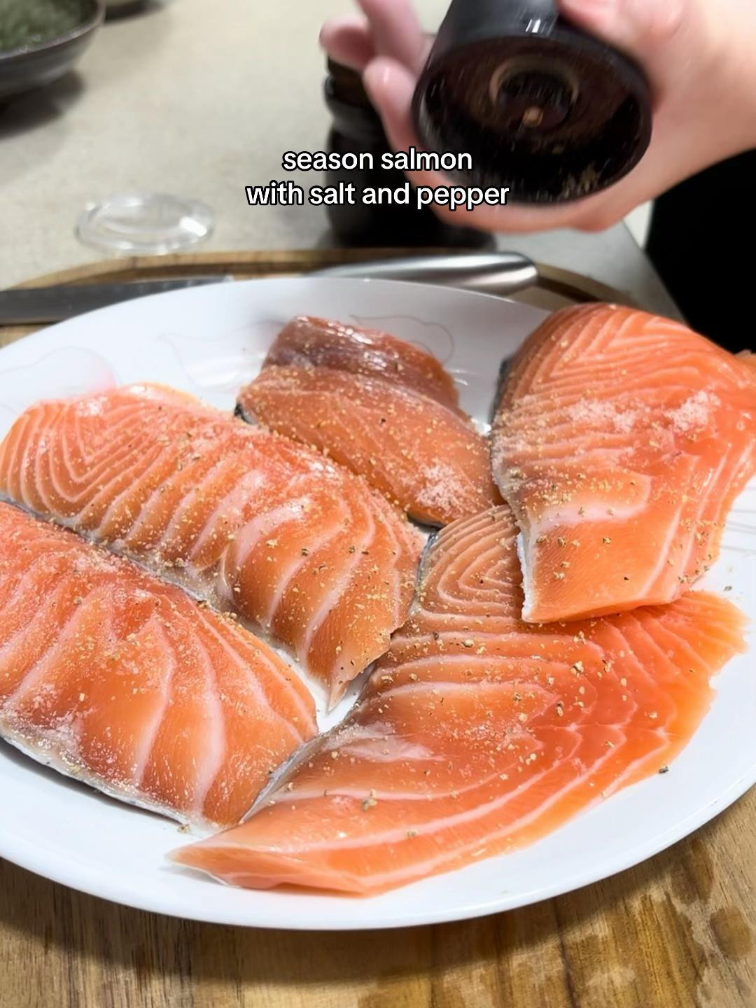 Miso Butter Salmon with Shimeiji Mushrooms and Green Onions