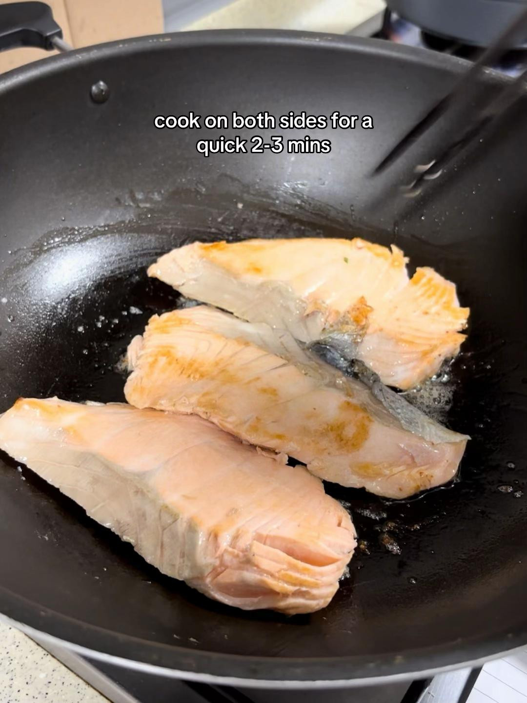 Miso Butter Salmon with Shimeiji Mushrooms and Green Onions