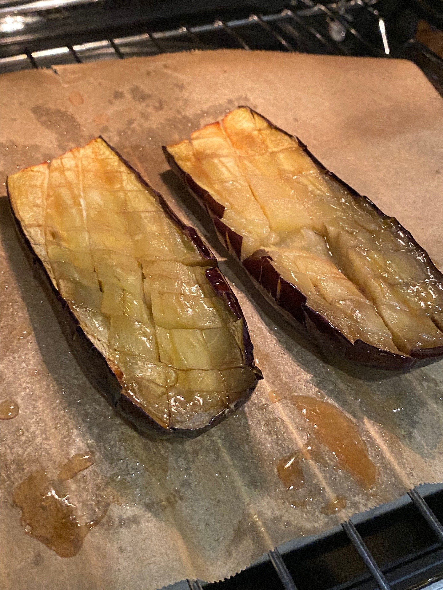 Miso Glazed Eggplant (Miso Dengaku) - Soft, savory Japanese eggplant recipe with sesame seeds and chili flakes