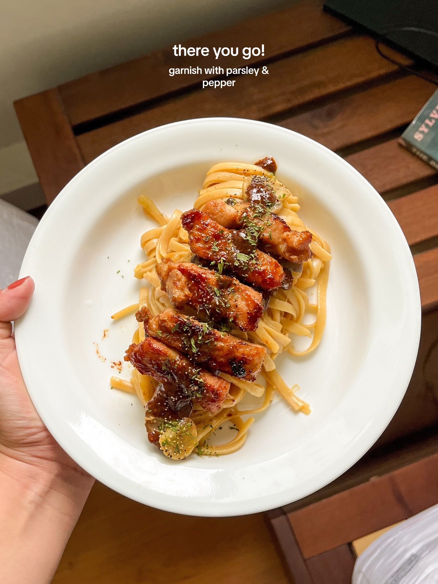 Miso Glazed Pork Chop with Miso Carbonara Pasta Recipe