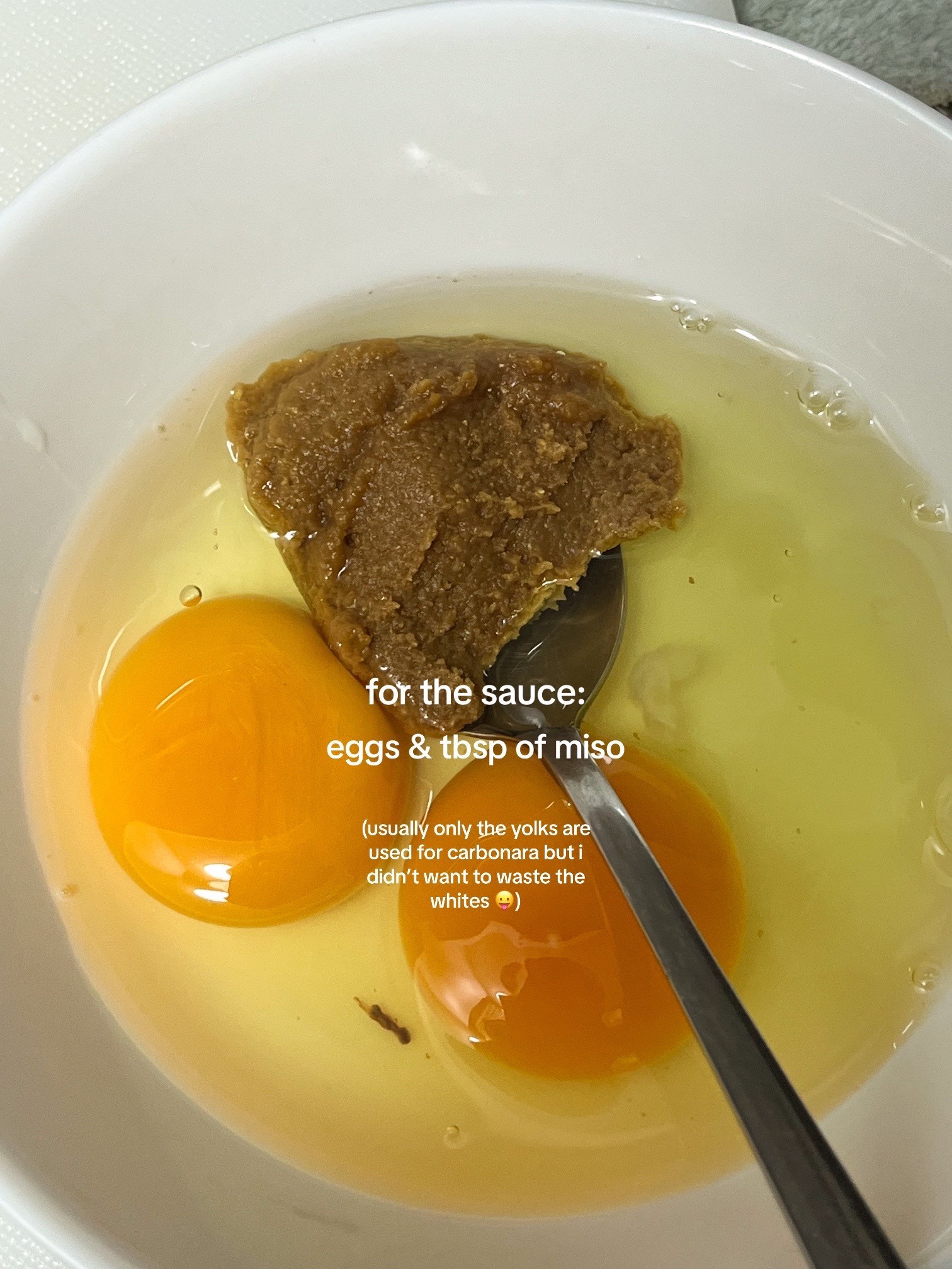 Miso Glazed Pork Chop with Miso Carbonara Pasta Recipe