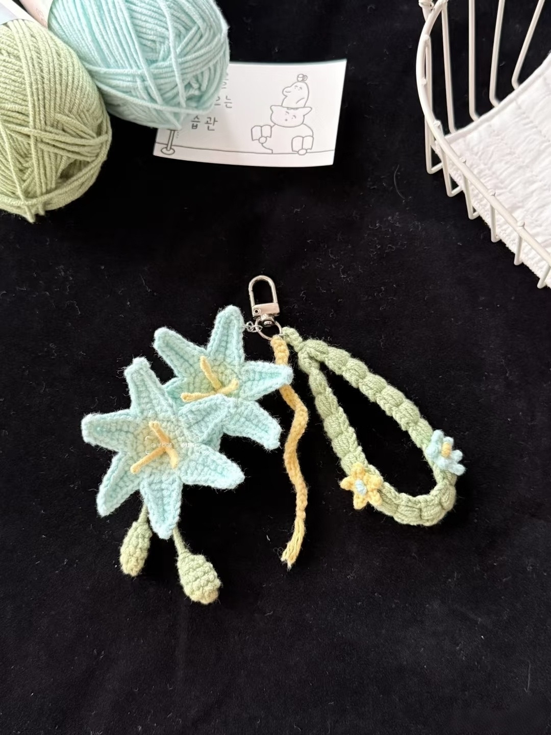 Móc treo hoa diên vĩ xanh - Hướng dẫn chi tiết