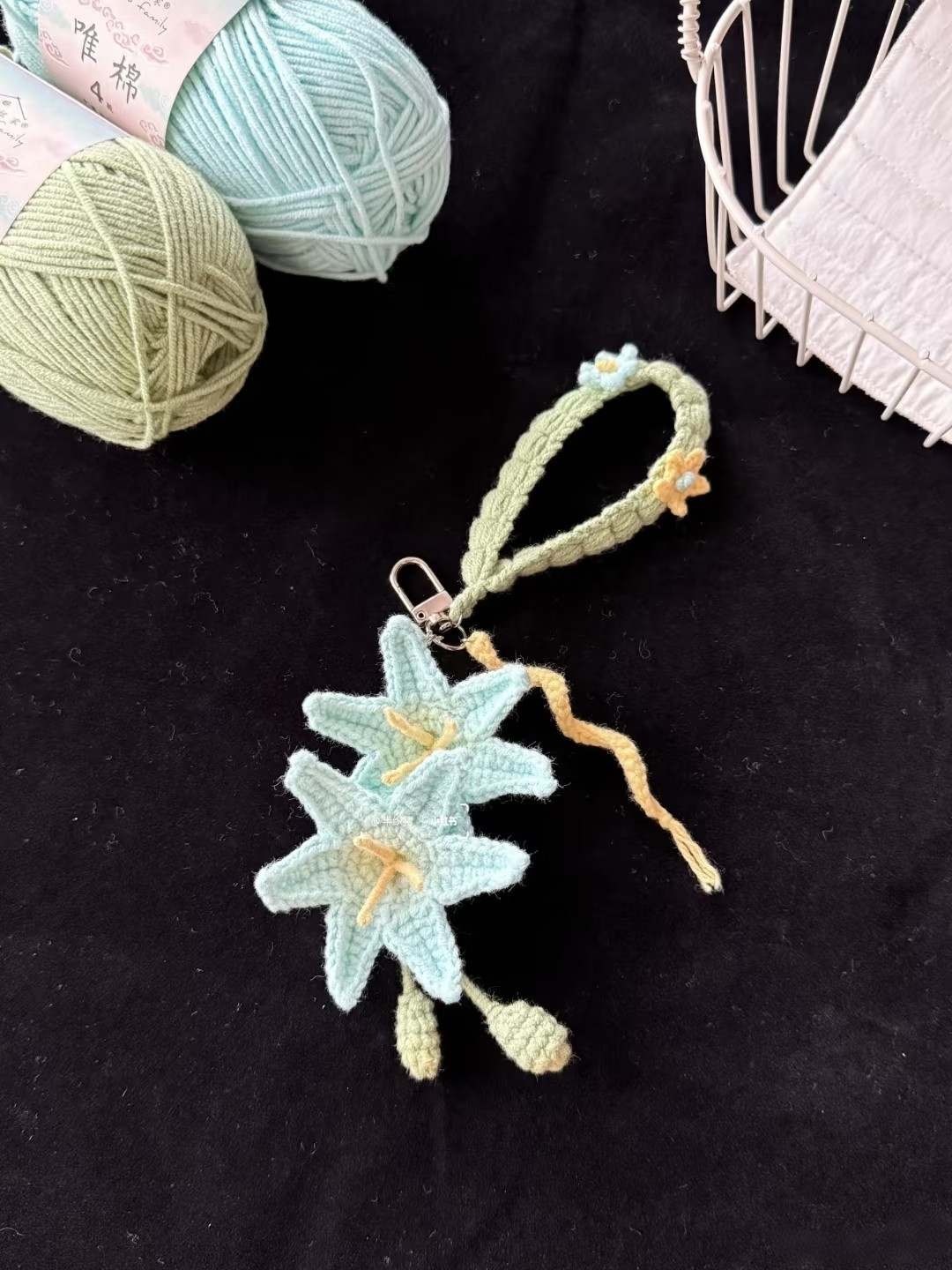 Móc treo hoa diên vĩ xanh - Hướng dẫn chi tiết