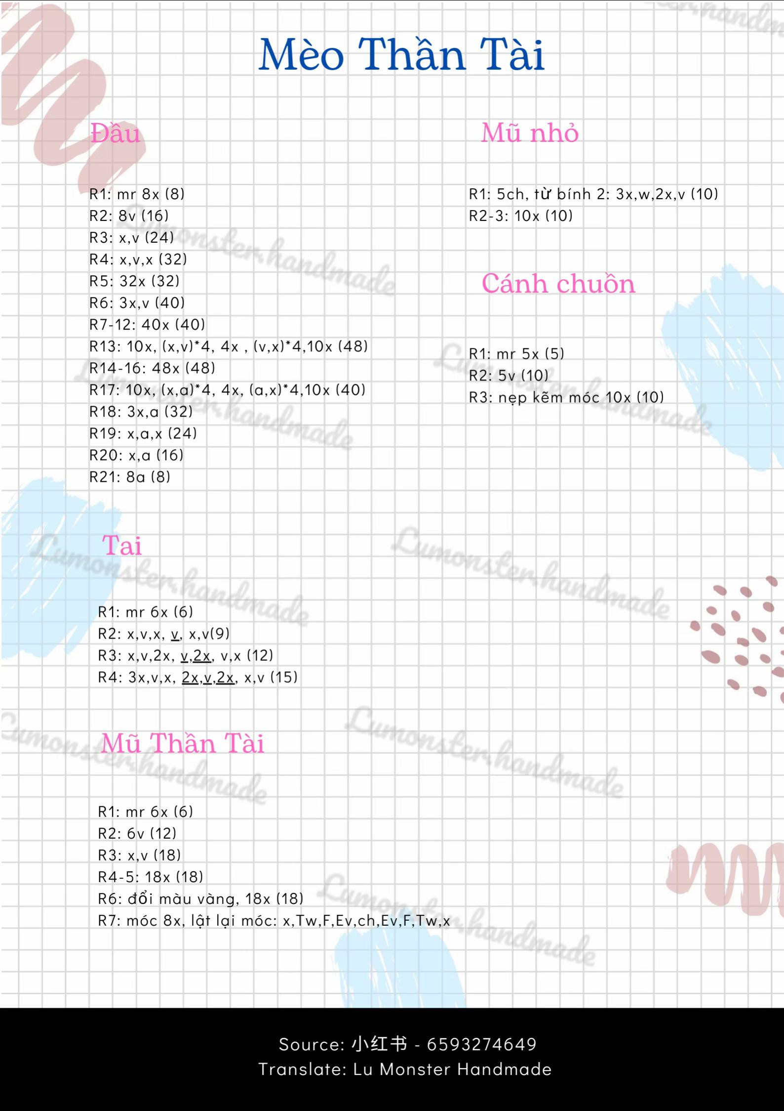 Móc treo Mèo Thần Tài - Hướng dẫn chi tiết