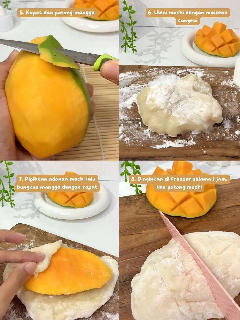 Mochi Mangga: Camilan Segar Với Nhân Măng Cụt Ngọt Ngào, Dễ Làm Tại Nhà