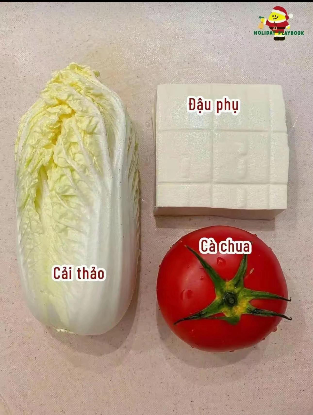 Món canh ấm lòng ngày xuân sang với đậu phụ, cà chua và cải thảo