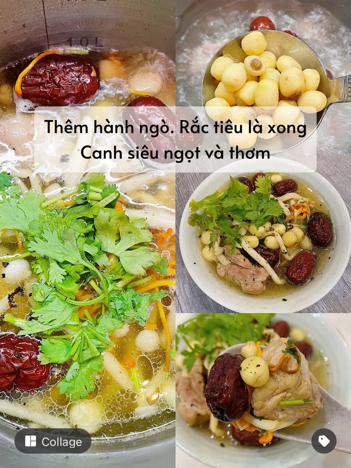 Món Canh Bồi Bổ Sức Khoẻ: Sườn Hầm Hạt Sen Táo Tàu