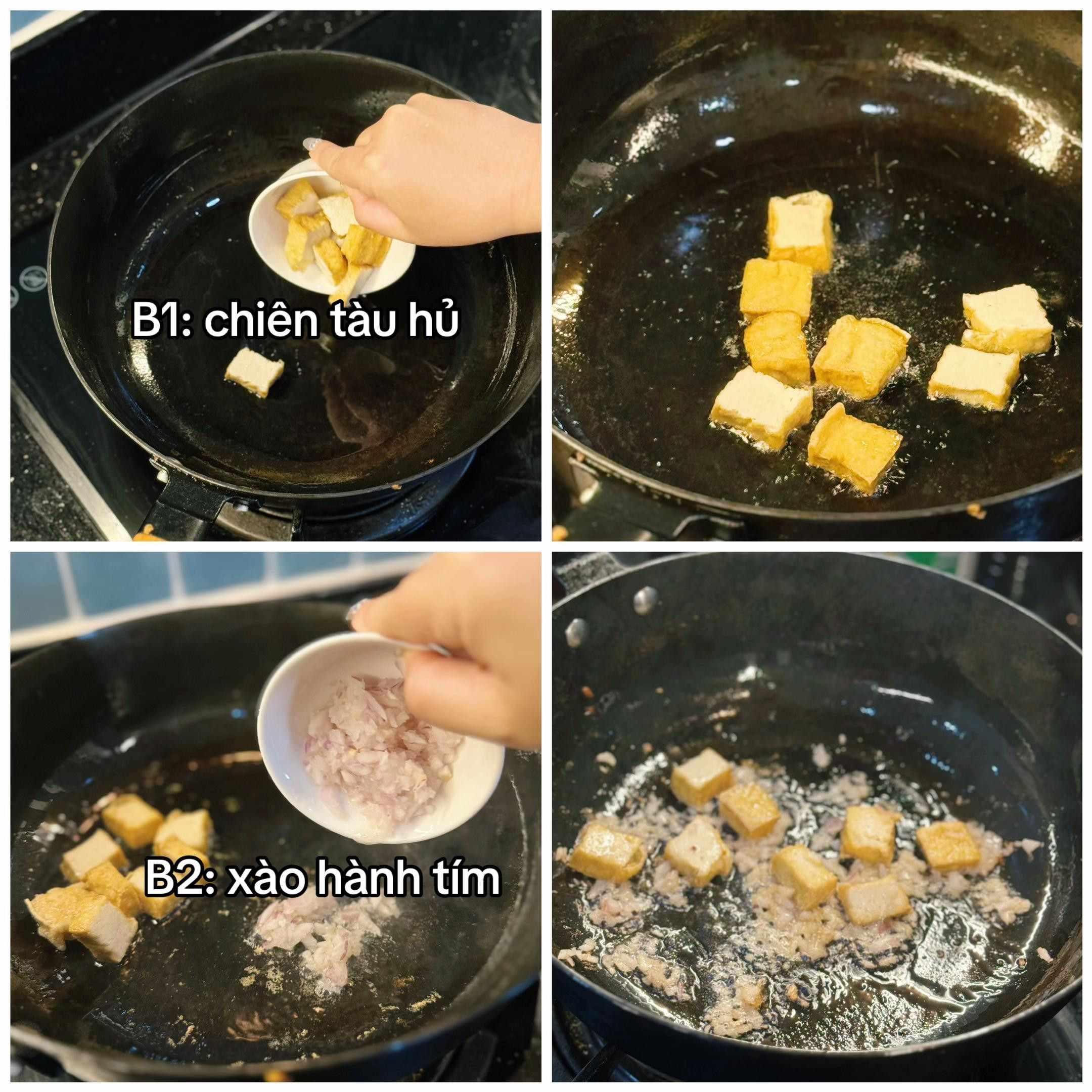 Món Padthai Heo Quay - Công thức nấu mì xào Thái với thịt heo quay, tàu hủ chiên và giá đỗ