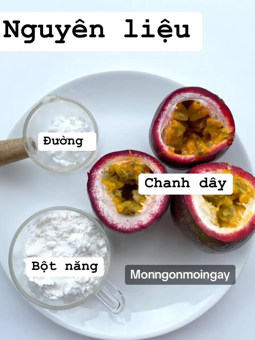 Món tráng miệng Chanh dây giải khát cực đã với bột năng và trân châu