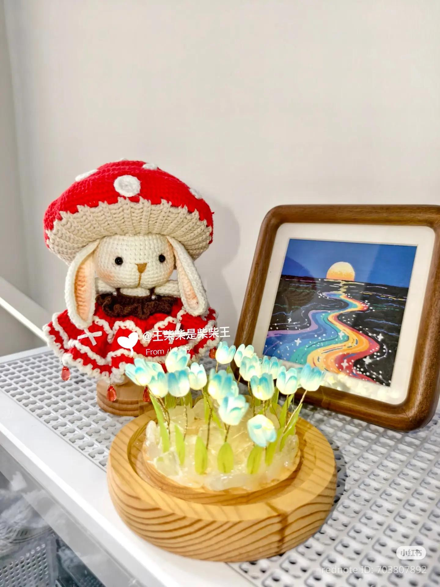 Mushroom Bunny Crochet Doll Tutorial Pattern