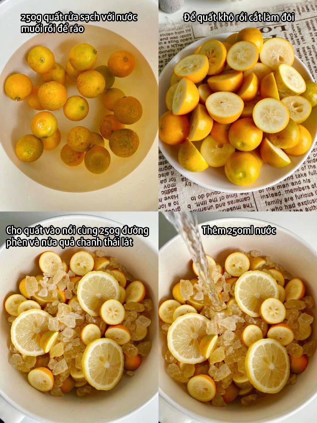 Mứt quất tự làm: Công thức đơn giản, lợi hại chỉ khái, giảm ho