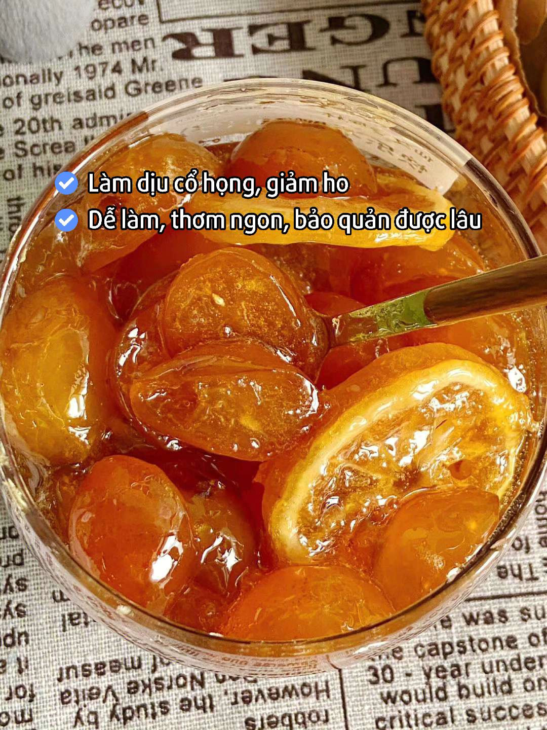 Mứt quất tự làm: Công thức đơn giản, lợi hại chỉ khái, giảm ho