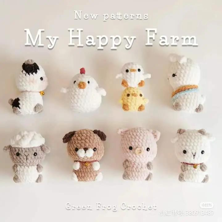 My Happy Farm Amigurumi Crochet Patterns and Instructions