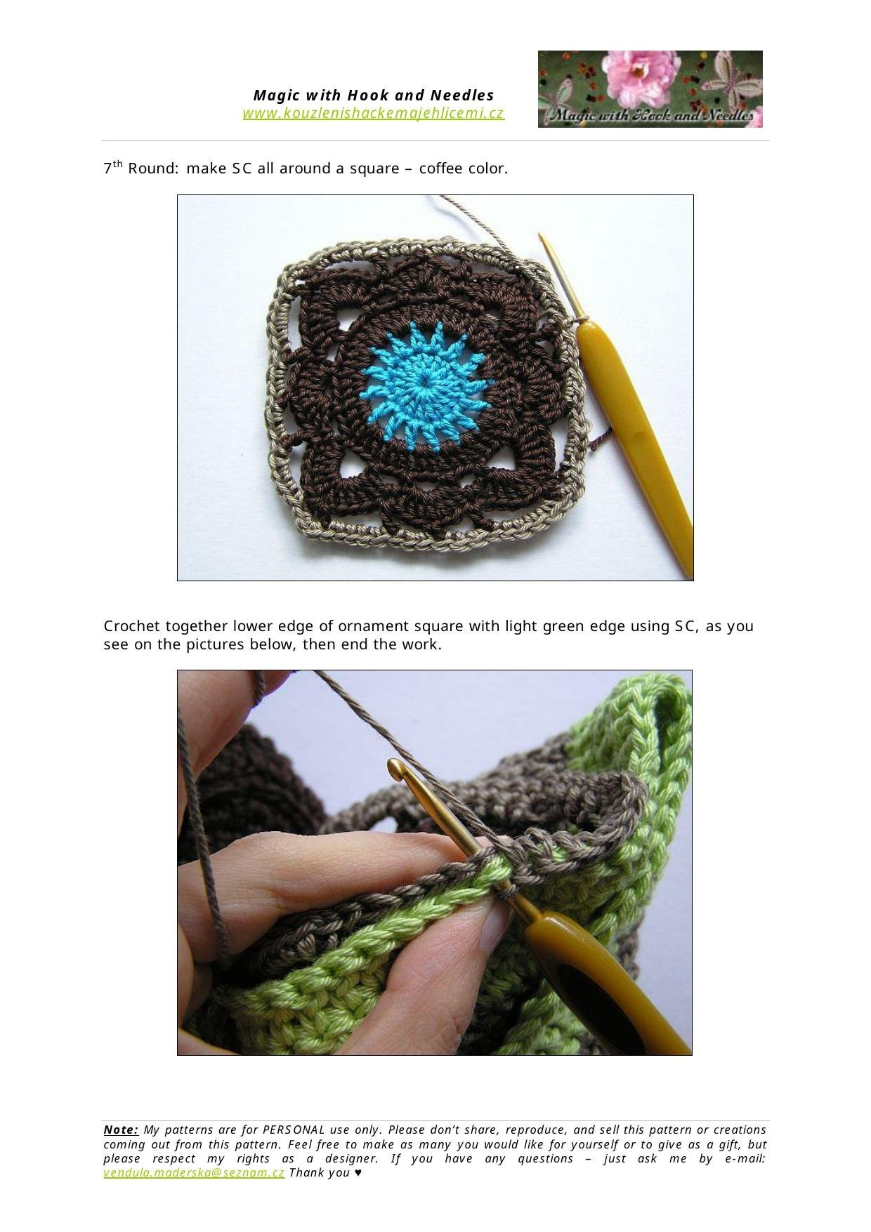 My Lovely Patchwork World: It's a Ladies Night Bag - Crochet Pattern
