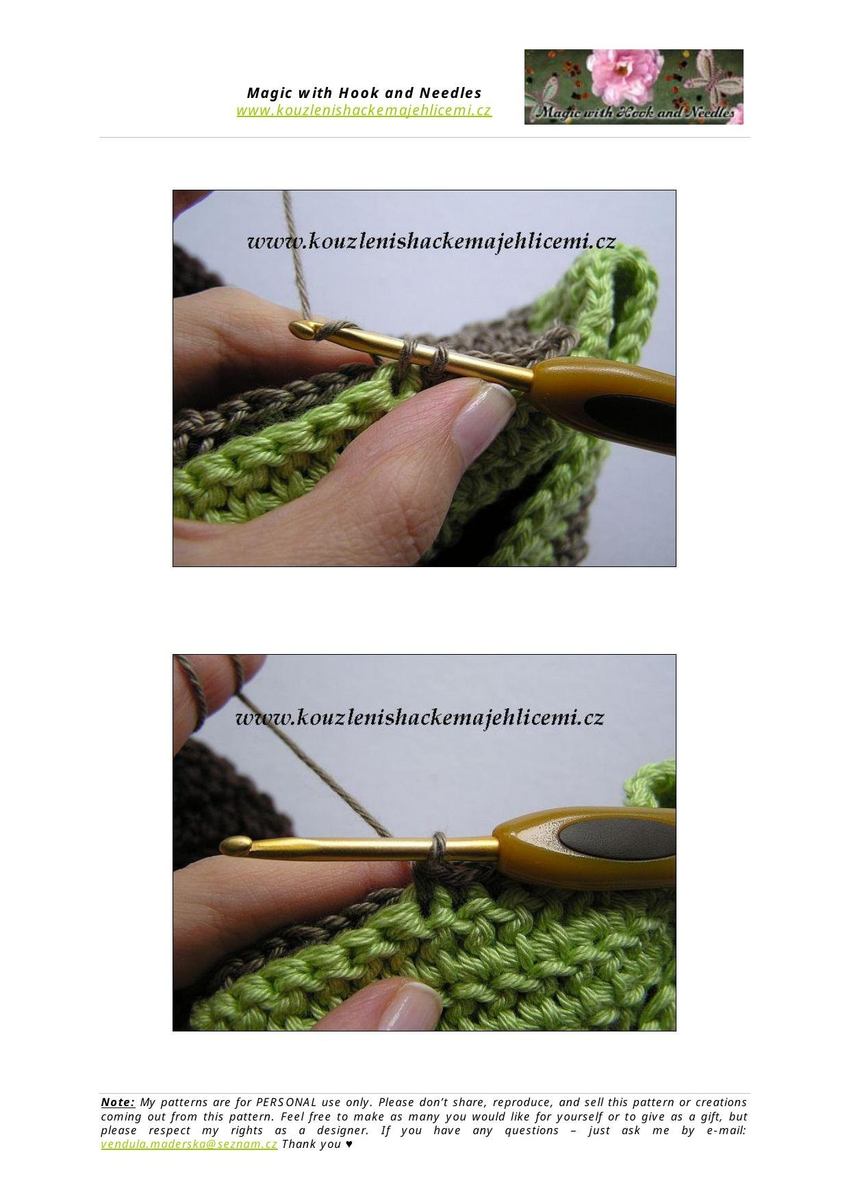 My Lovely Patchwork World: It's a Ladies Night Bag - Crochet Pattern