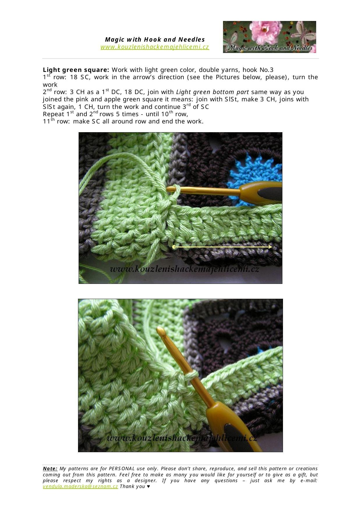 My Lovely Patchwork World: It's a Ladies Night Bag - Crochet Pattern