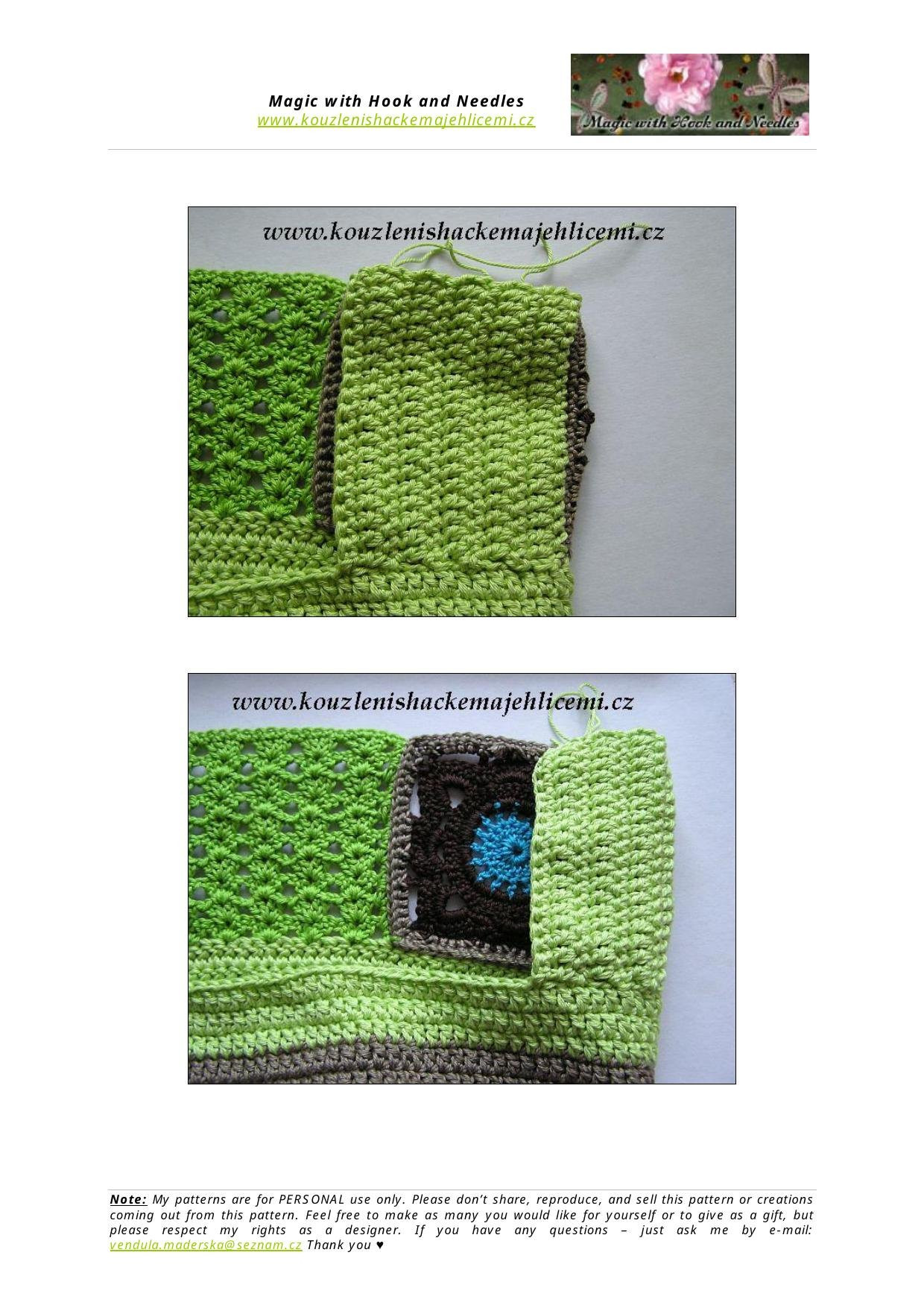 My Lovely Patchwork World: It's a Ladies Night Bag - Crochet Pattern