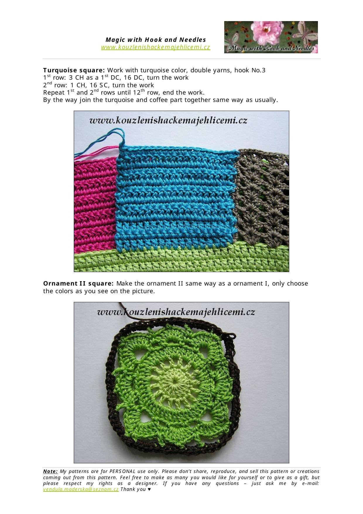 My Lovely Patchwork World: It's a Ladies Night Bag - Crochet Pattern