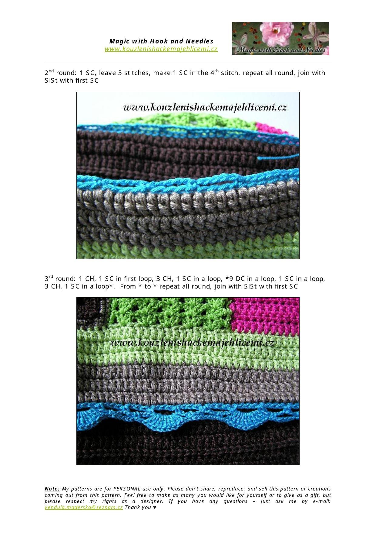 My Lovely Patchwork World: It's a Ladies Night Bag - Crochet Pattern