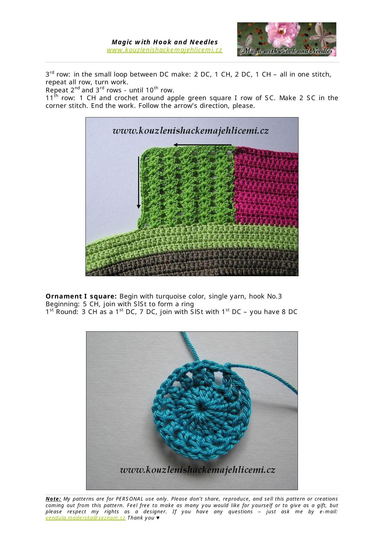 My Lovely Patchwork World: It's a Ladies Night Bag - Crochet Pattern