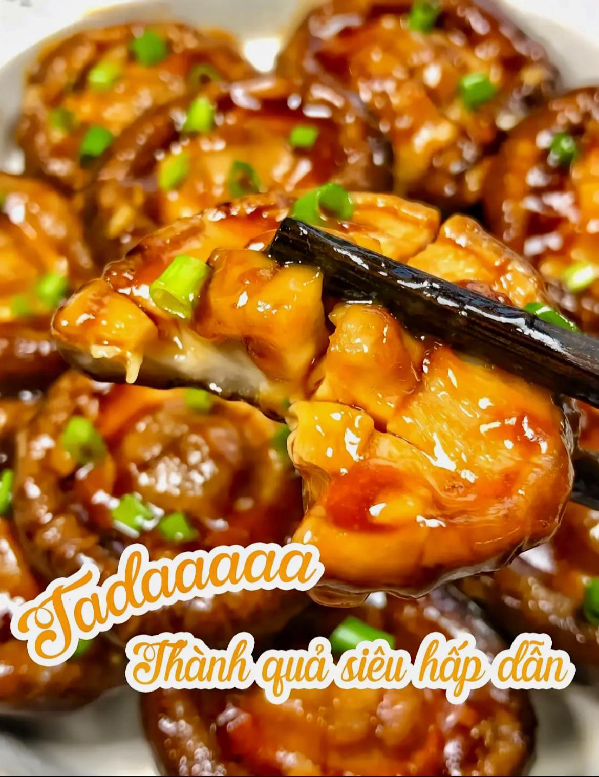 Nấm đông cô sốt nước tương thơm ngon đậm vị, thanh ngọt siêu đưa cơm