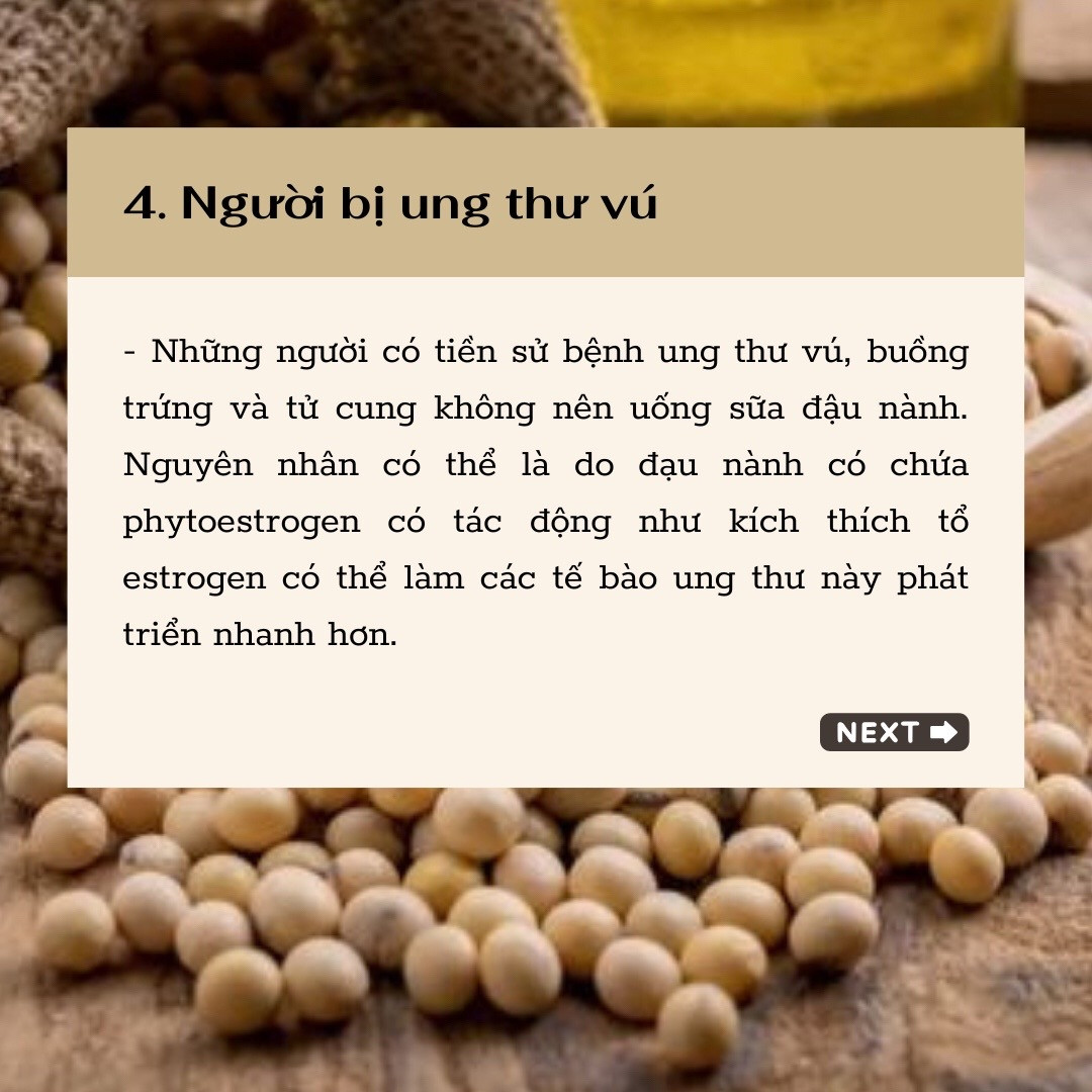 Những ai không nên uống sữa đậu nành: Viêm dạ dày, Gout, dùng kháng sinh và ung thư vú