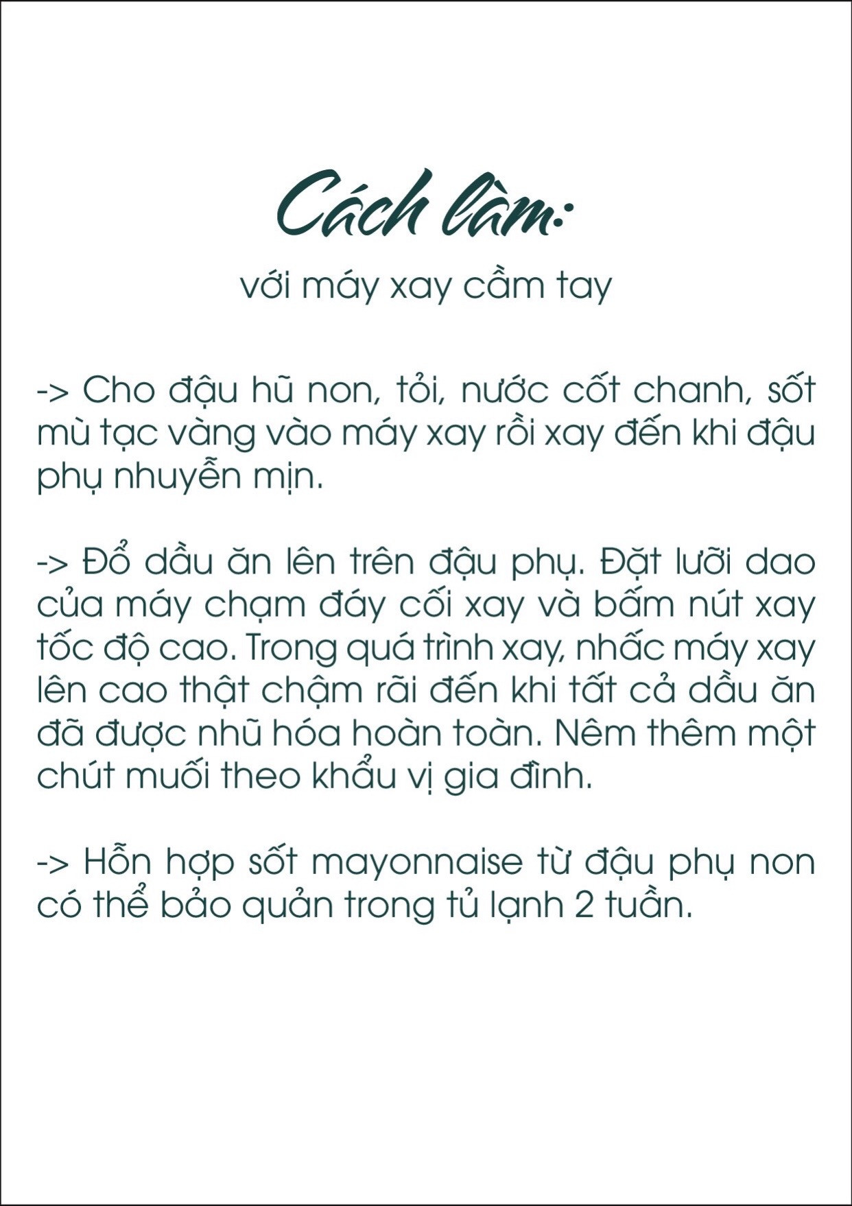 Những công thức làm sốt mayonnaise chay từ sữa đậu nành và dầu ăn