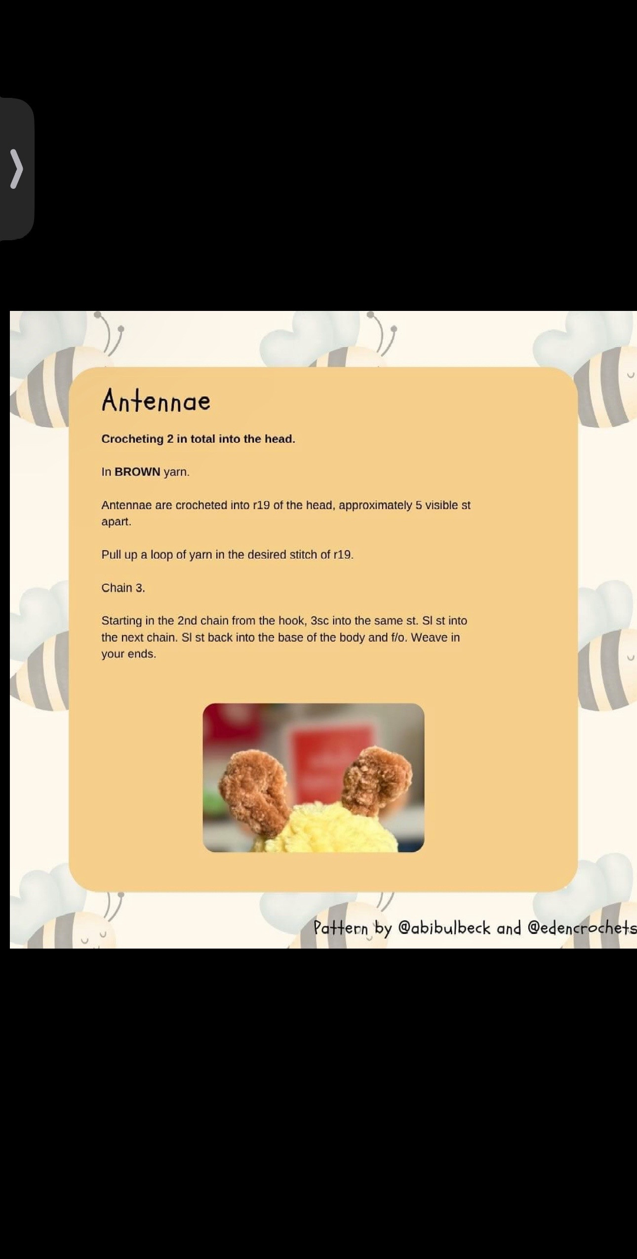 No-Sew Bee Pop-It Amigurumi Crochet Pattern Tutorial