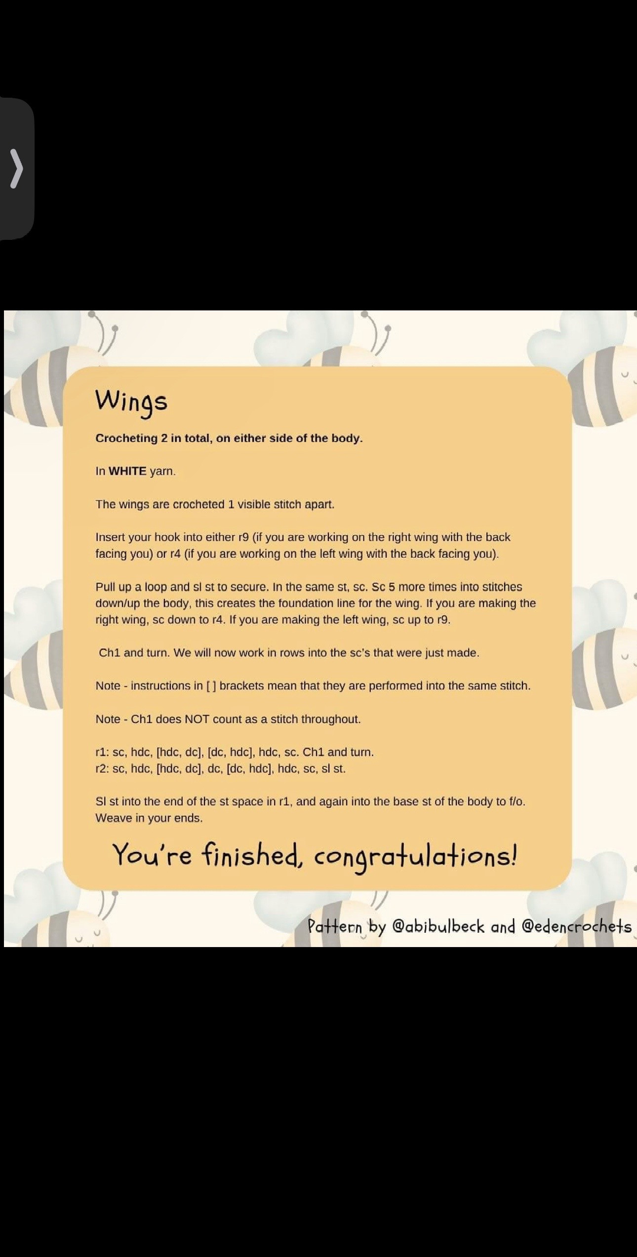 No-Sew Bee Pop-It Amigurumi Crochet Pattern Tutorial