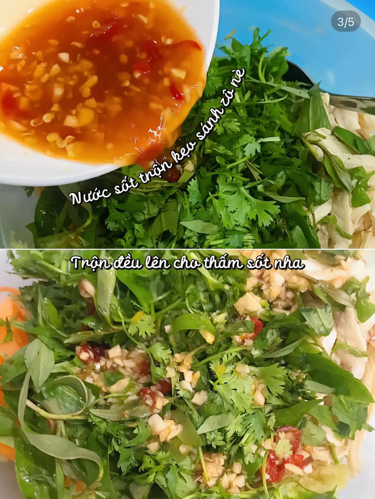 Nộm bắp cải ức gà: Món salad trộn healthy giòn sần sật, thanh mát với cà rốt và rau thơm