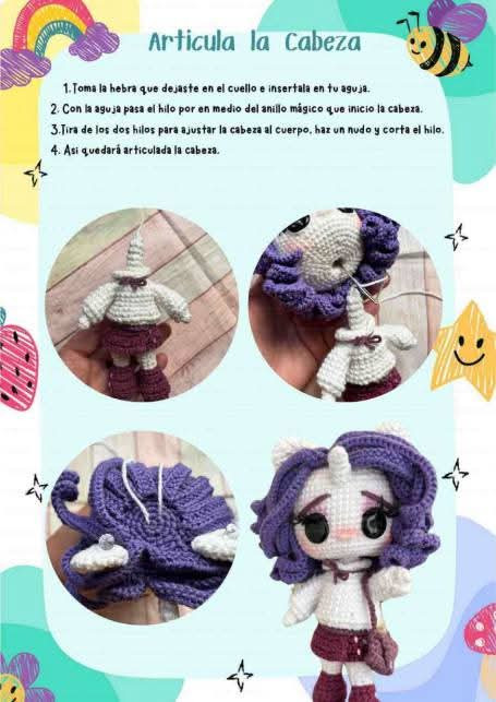 Nuevo Patron Amigurumi Rarity Unicornio