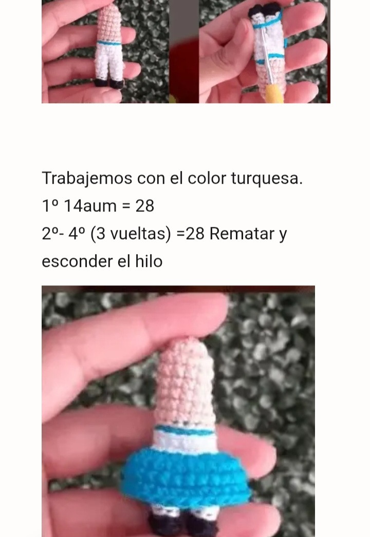 Nuevo Patron Gratis: Búp bê móc len Alice (Alice in Wonderland)