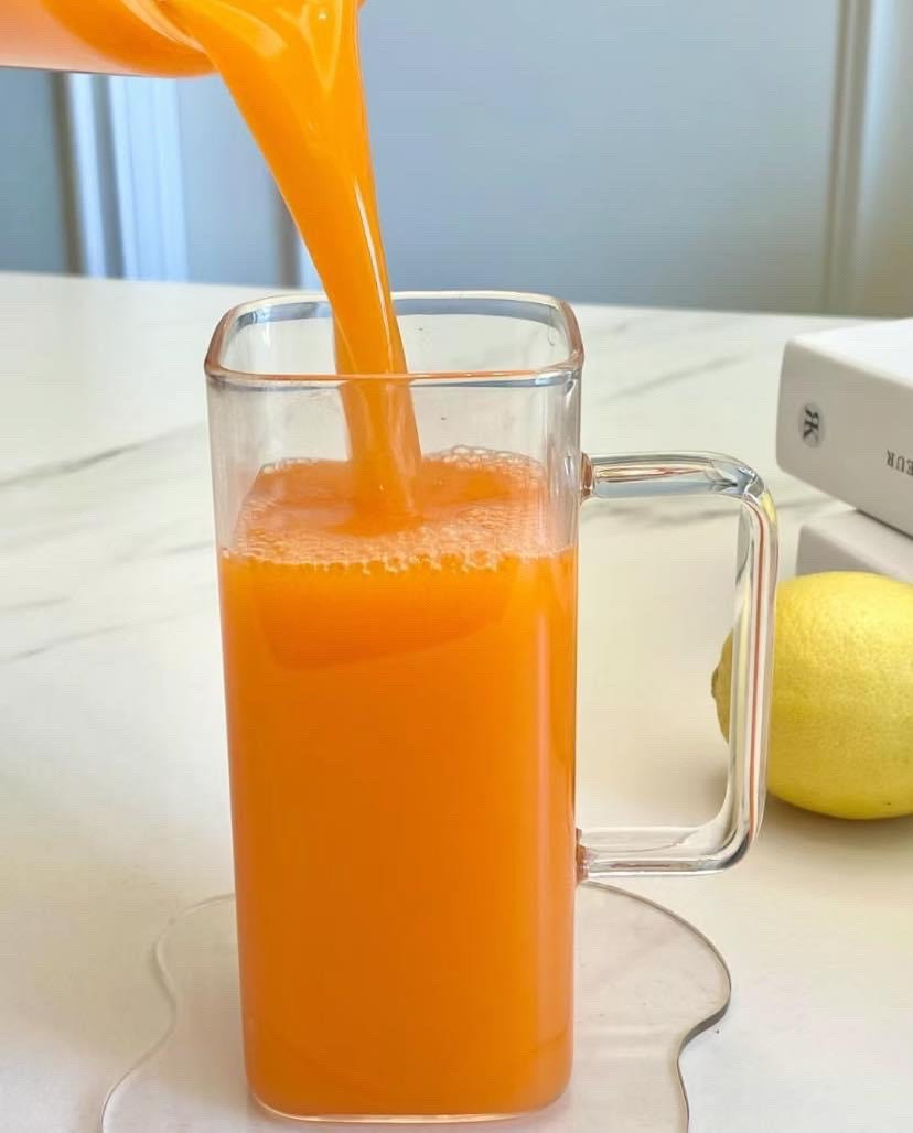 Nước ép cà rốt táo chanh gừng giàu chất xơ, Vitamin C và A tốt cho làn da